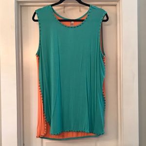 Sleeveless dressy shirt